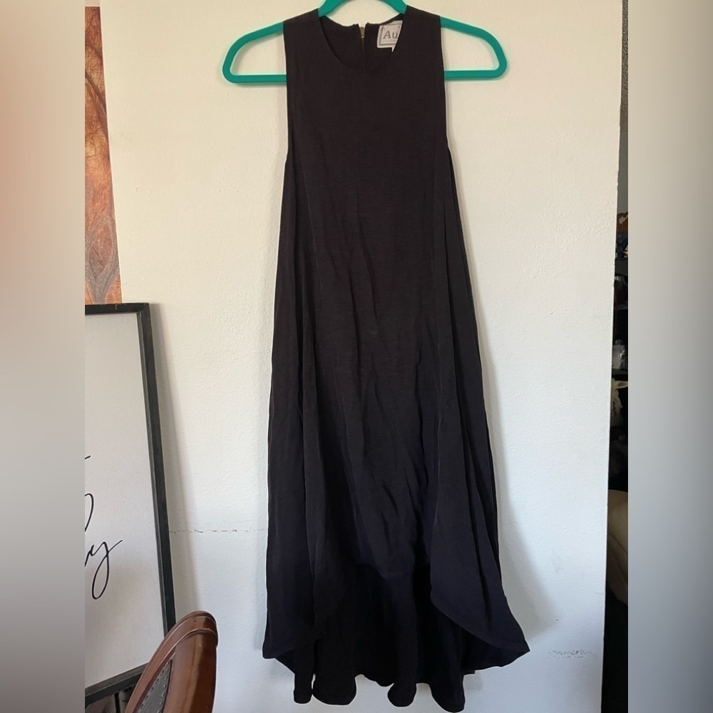 AU Clothing Black Sleeveless Back Zipper Dress Size S